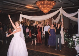 Bouquet Toss Bride 2
