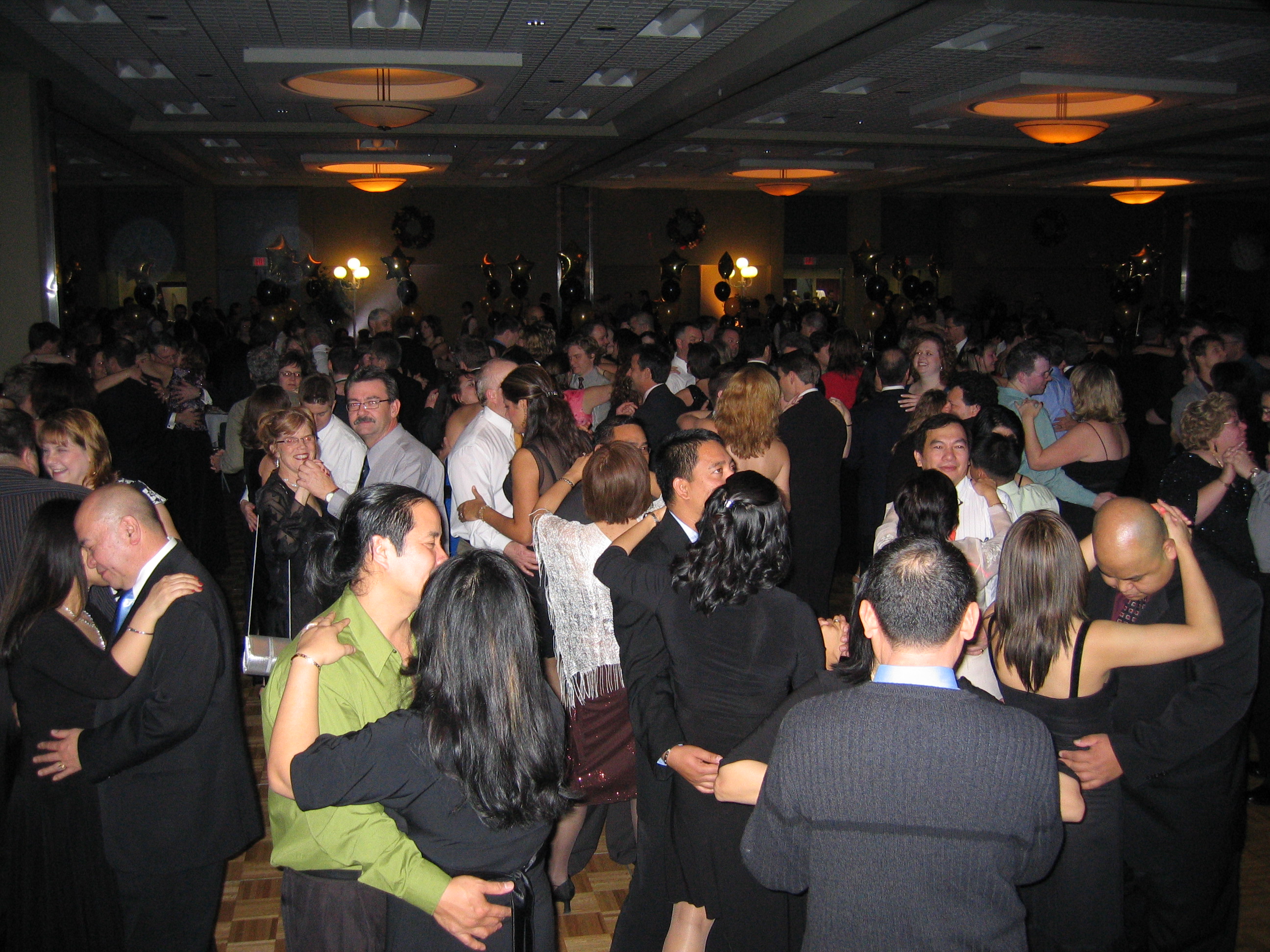 Large Crowd Dancing